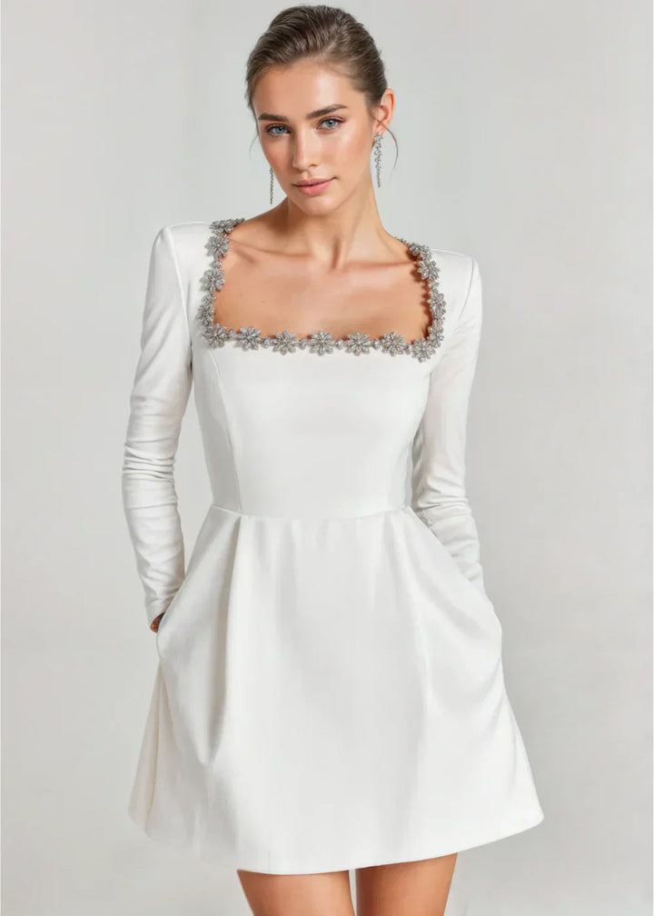 Amalie | Velvet Mini Dress