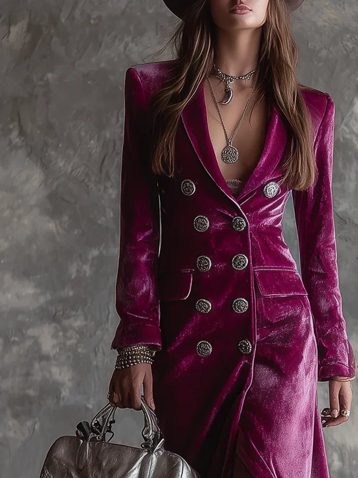 Dariella | Velvet Blazer Dress