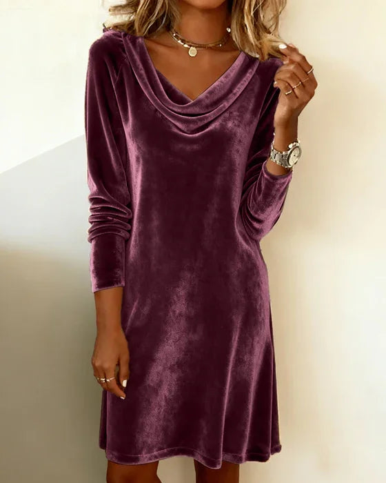 Caroline | Loose Fitting Velvet Dress