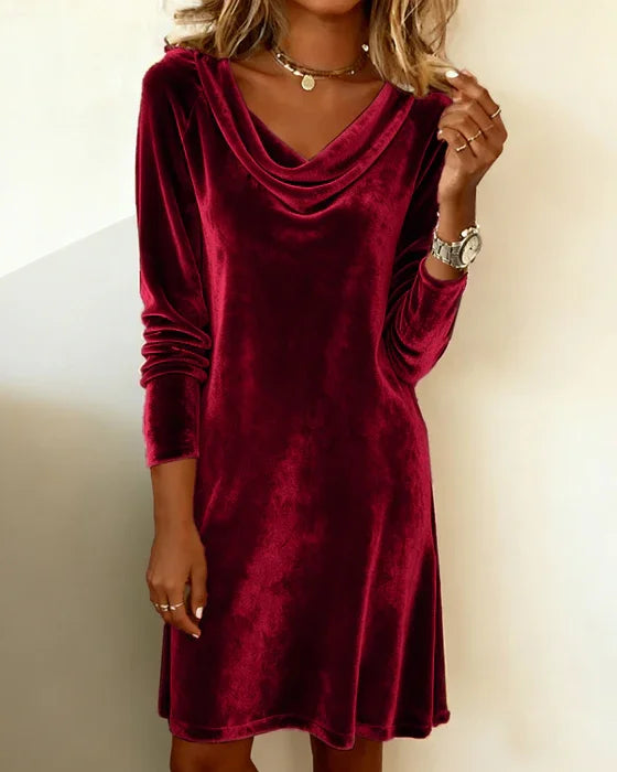 Caroline | Loose Fitting Velvet Dress