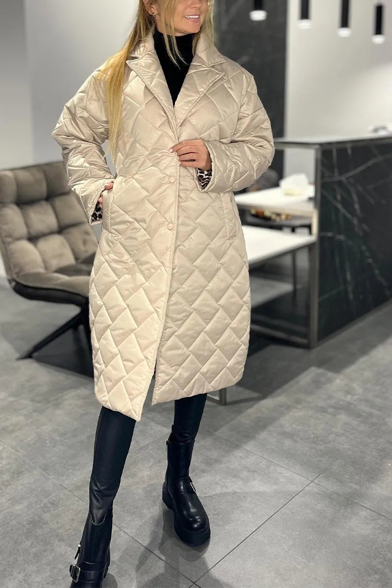 Eloise | Quilted Mid-Length Coat