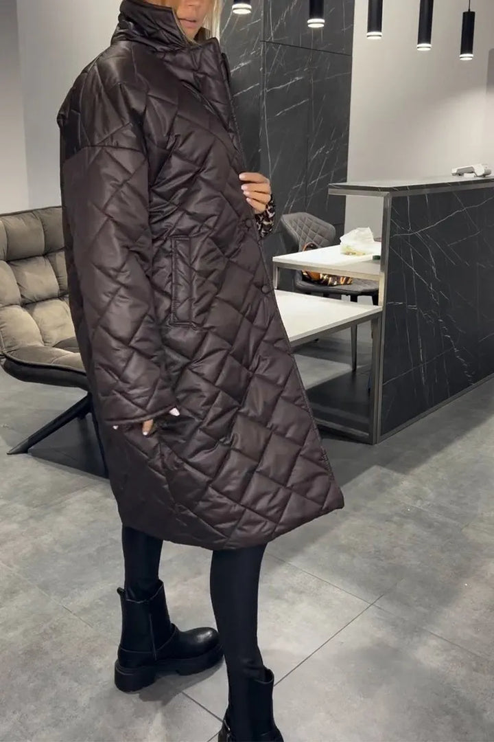 Eloise | Quilted Mid-Length Coat