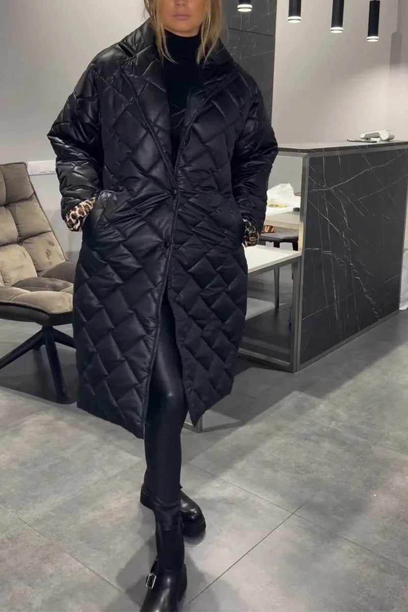Eloise | Quilted Mid-Length Coat