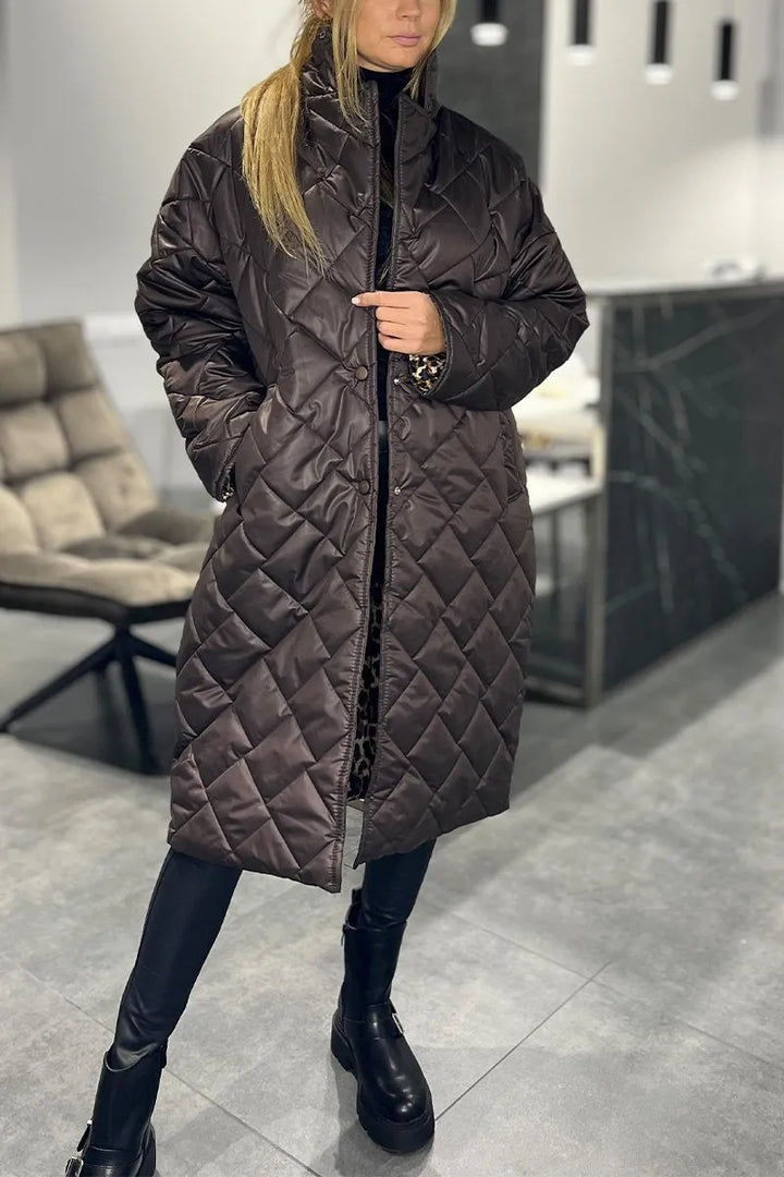 Eloise | Quilted Mid-Length Coat